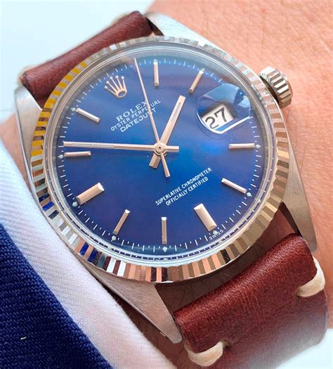 rolex blue dials more collectible|rolex vintage blue dial.